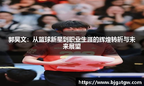 郭昊文：从篮球新星到职业生涯的辉煌转折与未来展望